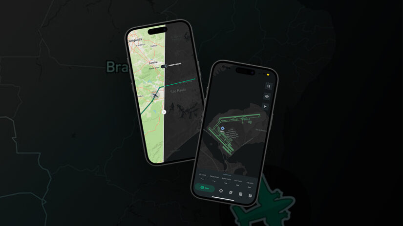 Mapa Escuro da NexAtlas: Melhor visibilidade para voos noturnos