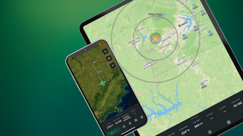 Linha de Rumo e Anéis de Distância agora no app NexAtlas!